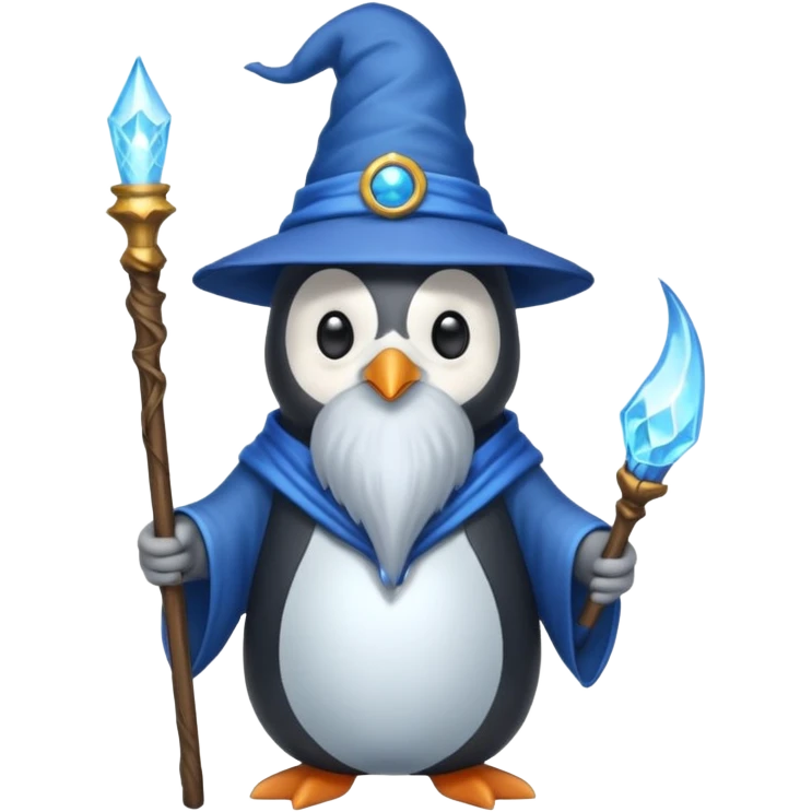 Penguin Wizard emoji