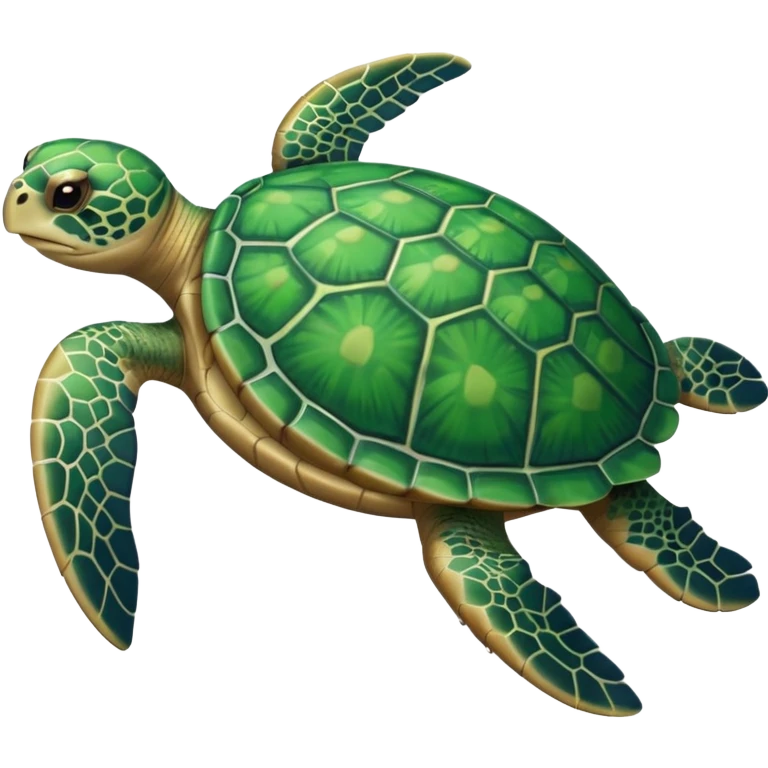 sea turtle, front view  emoji