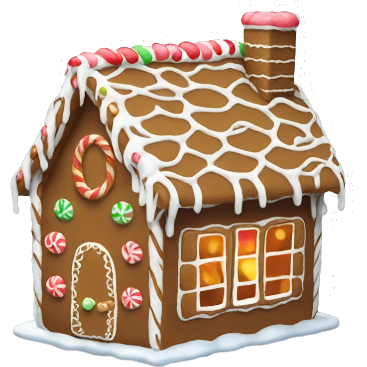 Gingerbread house emoji