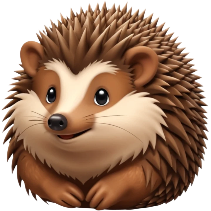 brown hedgehog groom emoji
