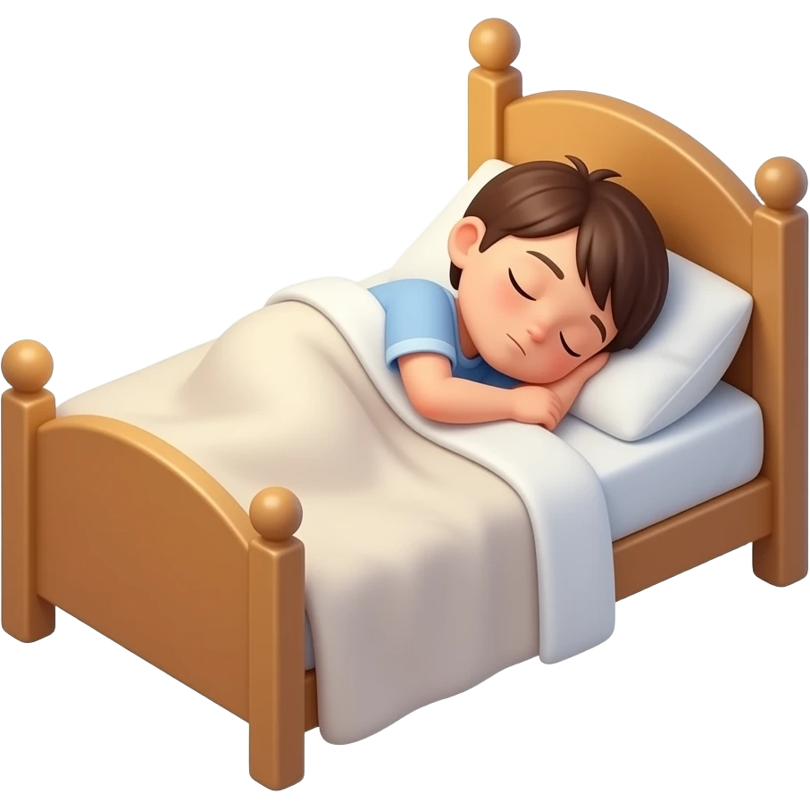 Faça uma criança dormindo emoji