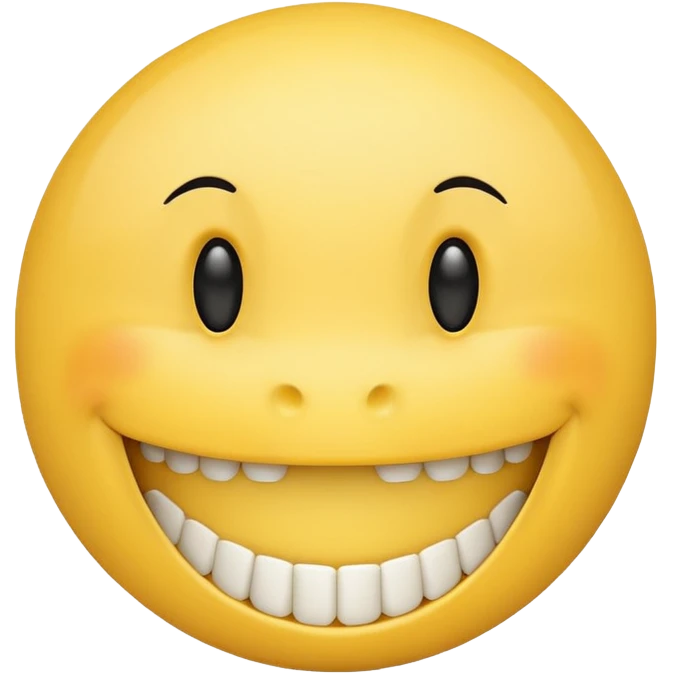 A smiley face with braces emoji