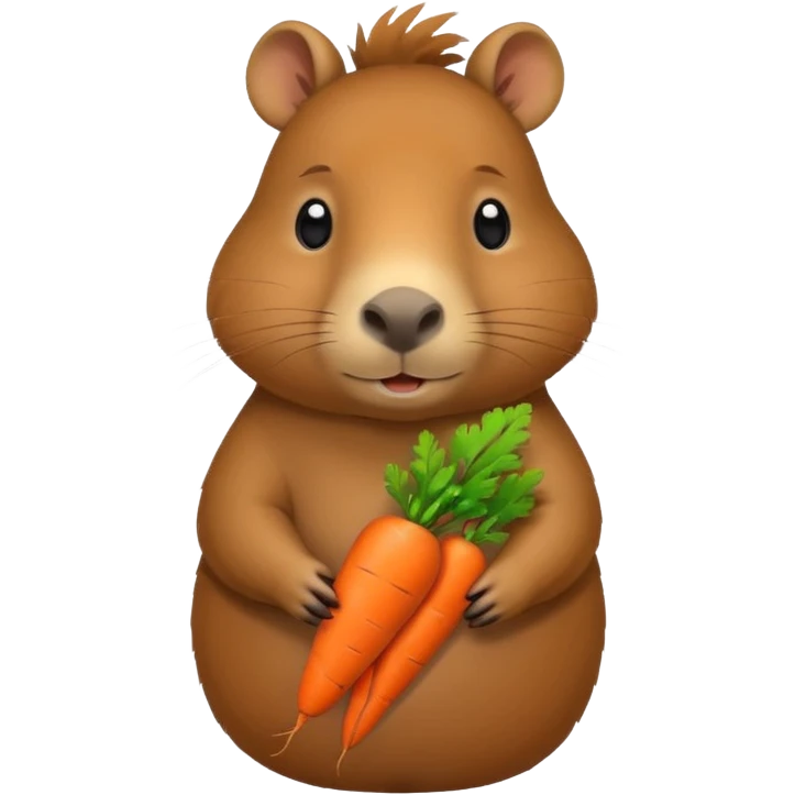 capybara with a carrot  emoji