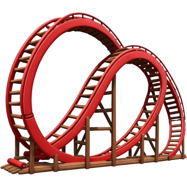 red roller coaster emoji