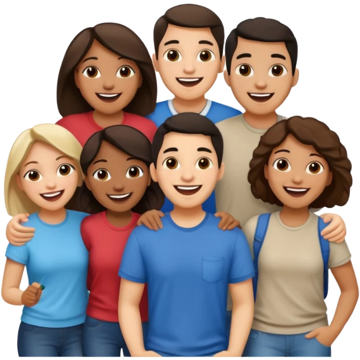 amigos puerto riqueños fuera del campus emoji