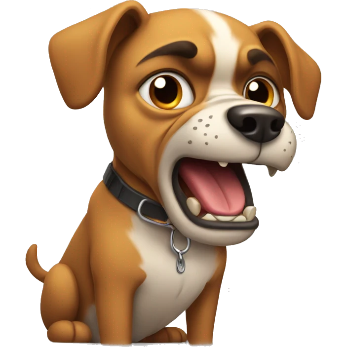 angry dog emoji