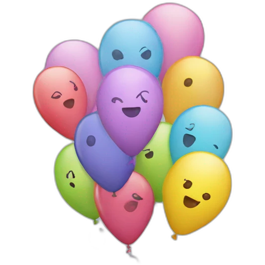 Happy birthday balloons  emoji