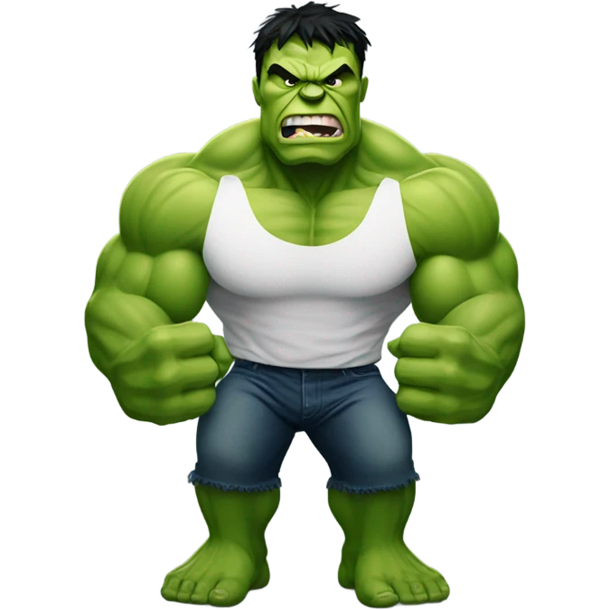 Hulk with Dumbels emoji