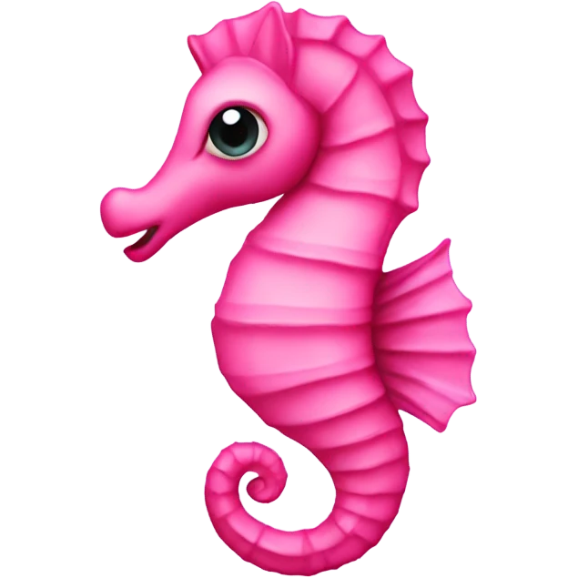 Pink seahorse emoji