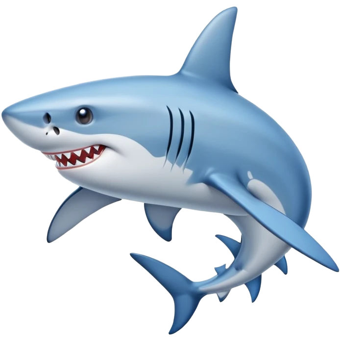 a shark with blue shoes emoji