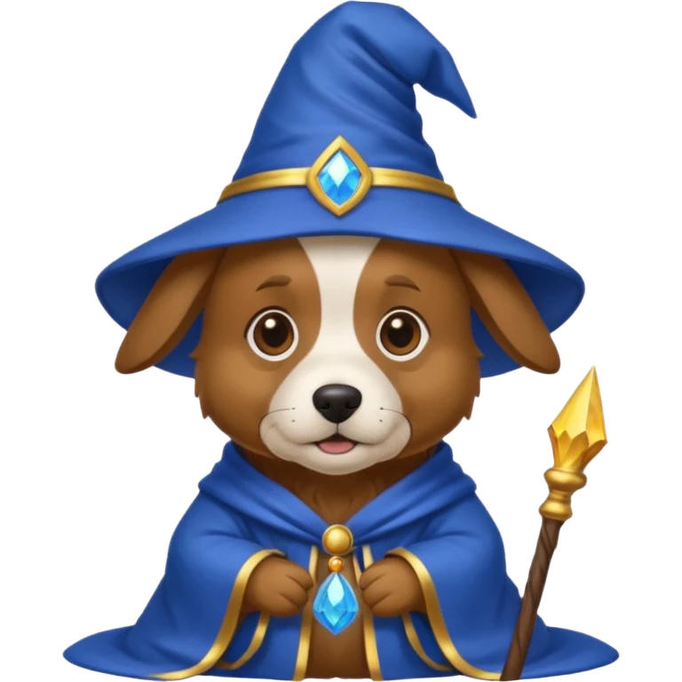Dog wizard emoji
