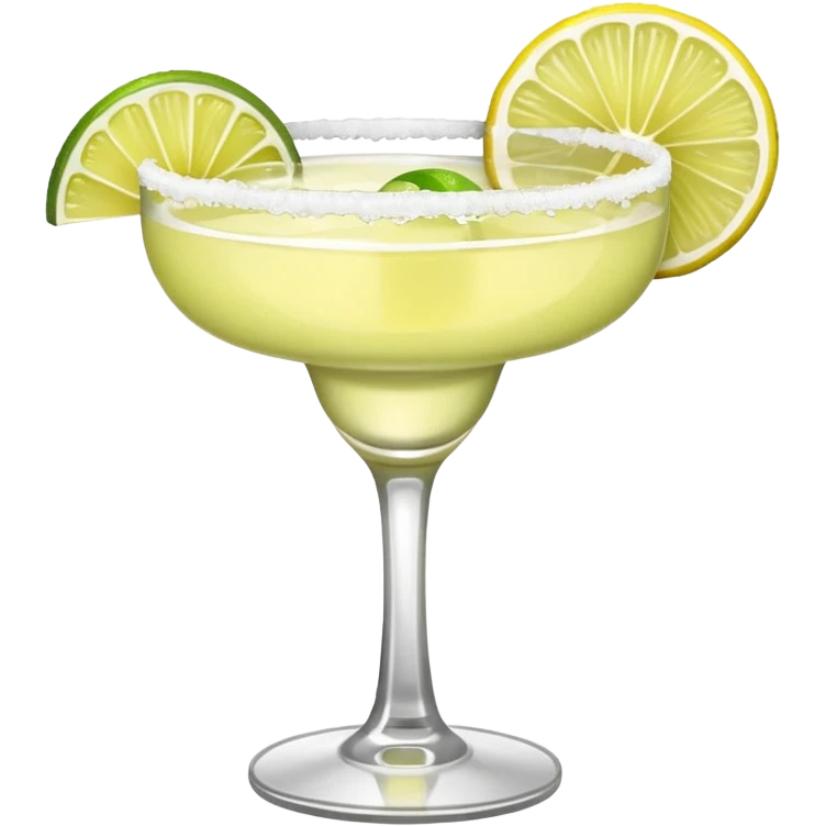 a classic margarita cocktail only one lemon  emoji
