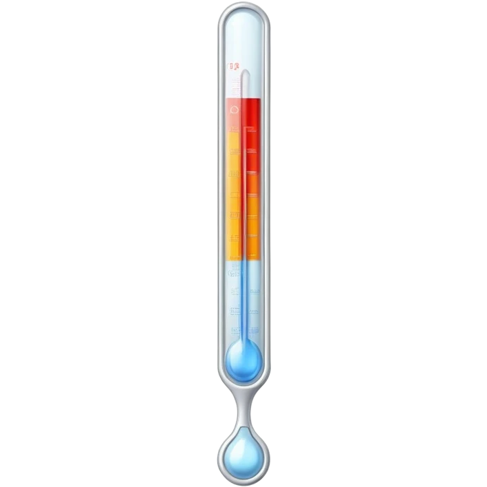 classic glass thermometer and clean surgical gauze together emoji