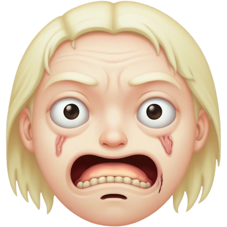 Disgusting face emoji