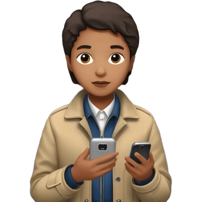 Rider with phone,Metro Riders, inside metro train, no transparent, with background,full image , negative transparent, positive background. emoji