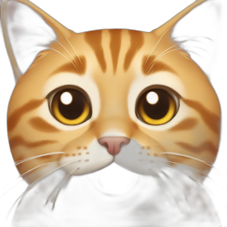 real surprising cat face emoji