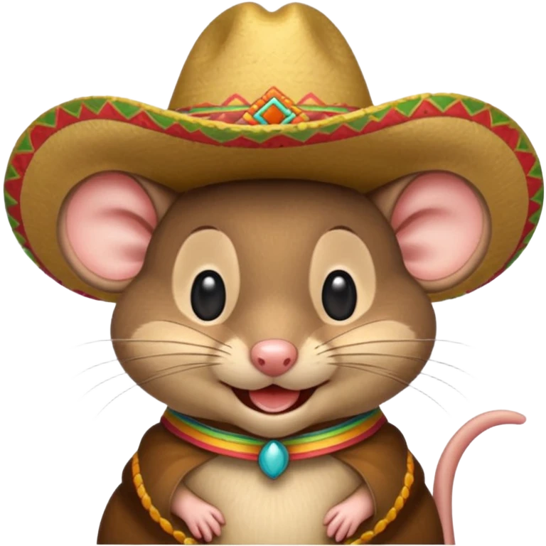 Mauseloch mit sombrero emoji