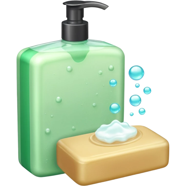 Soap and shampoo emoji
