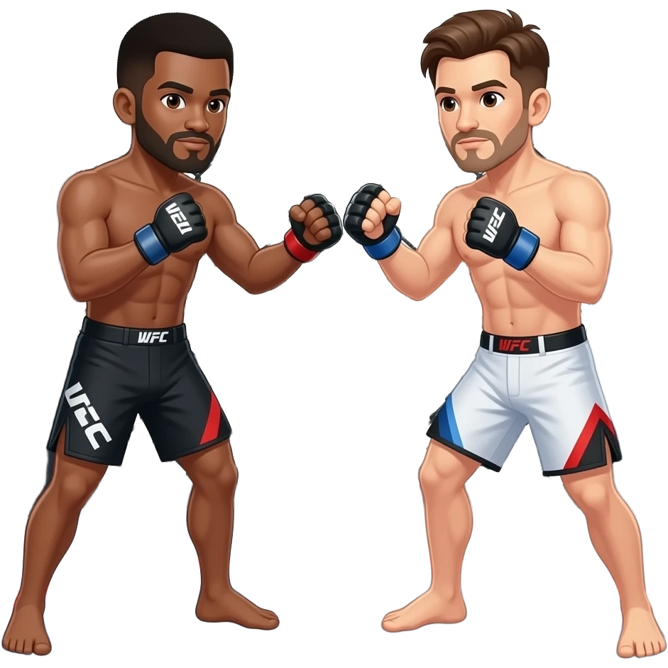 Über MMA im Käfig bei eine Kampf kampf emoji