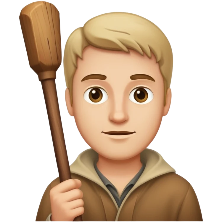 guy with a stick emoji