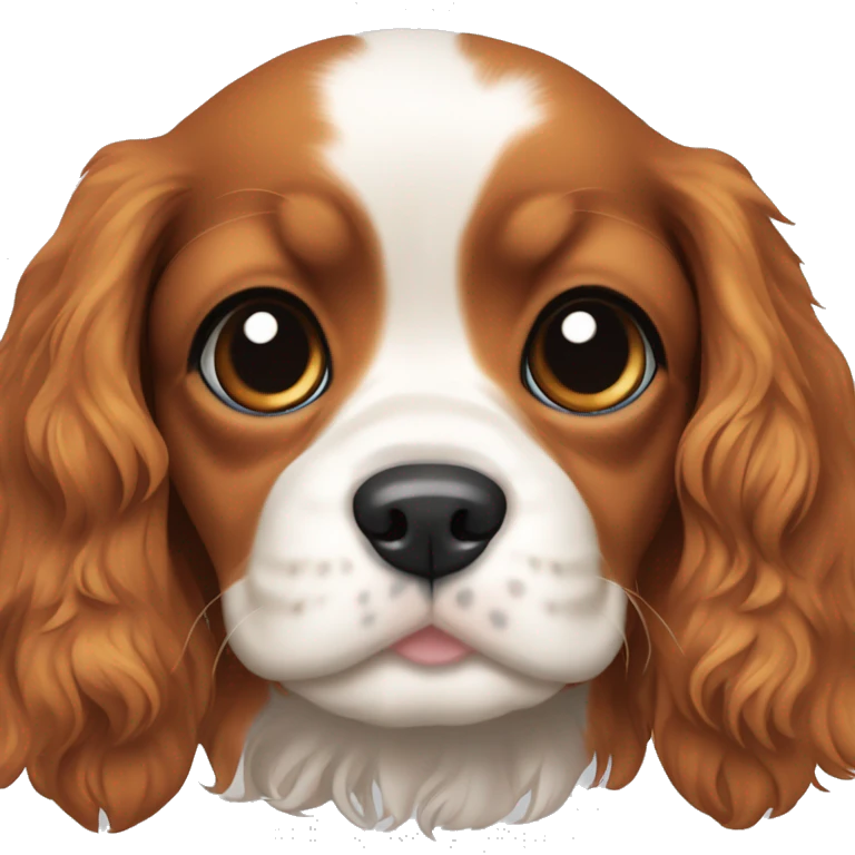 cavalier king charles spaniel puppy emoji