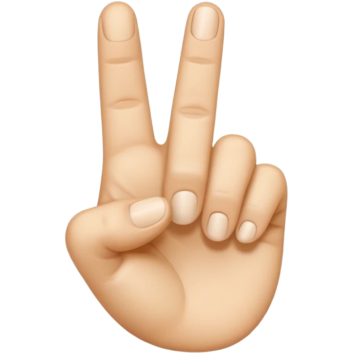 “Emoji-style hand making the letter ‘C’, with the index finger slightly curved. Clean, simple design, smooth shapes, neutral skin tone. White or transparent background, high resolution.” emoji
