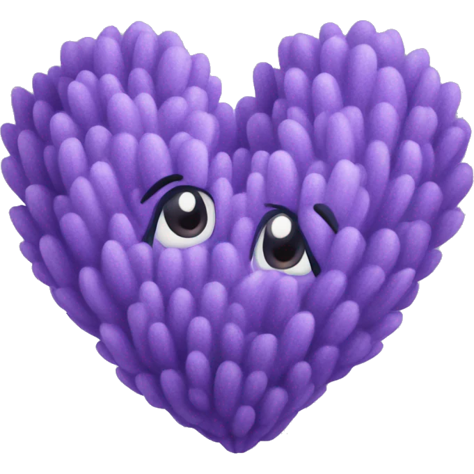 Lavender heart emoji