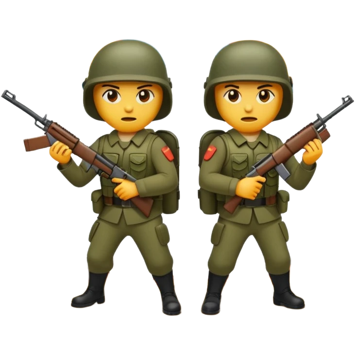 Emojis war soldiers killers emoji
