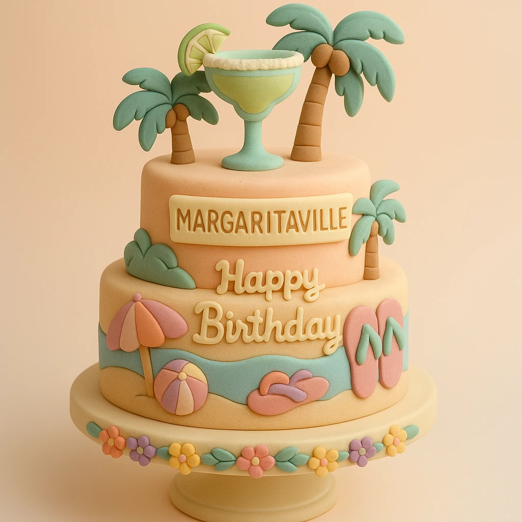 margaritaville-themed birthday cake emoji