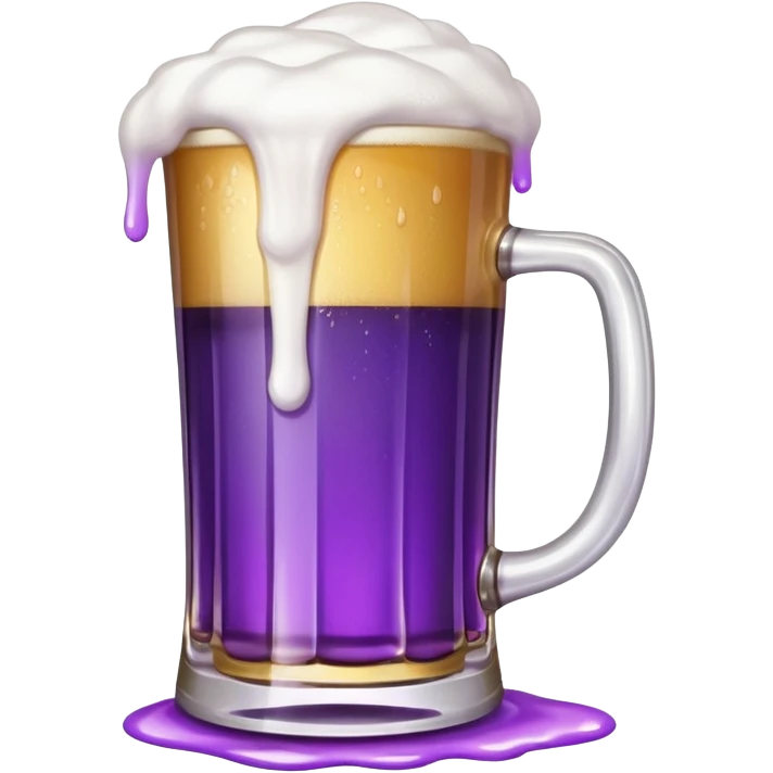 beer white and purple emoji