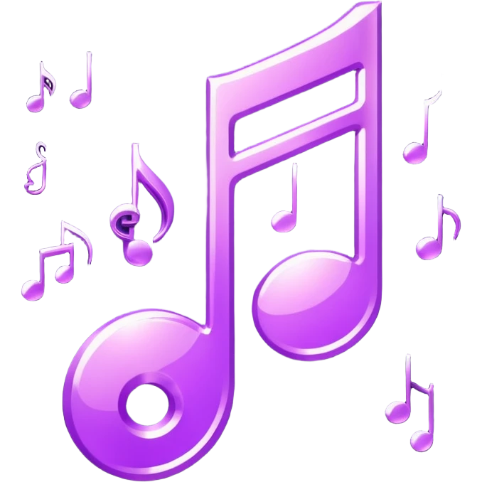 glitter music purple cyberpunk emoji