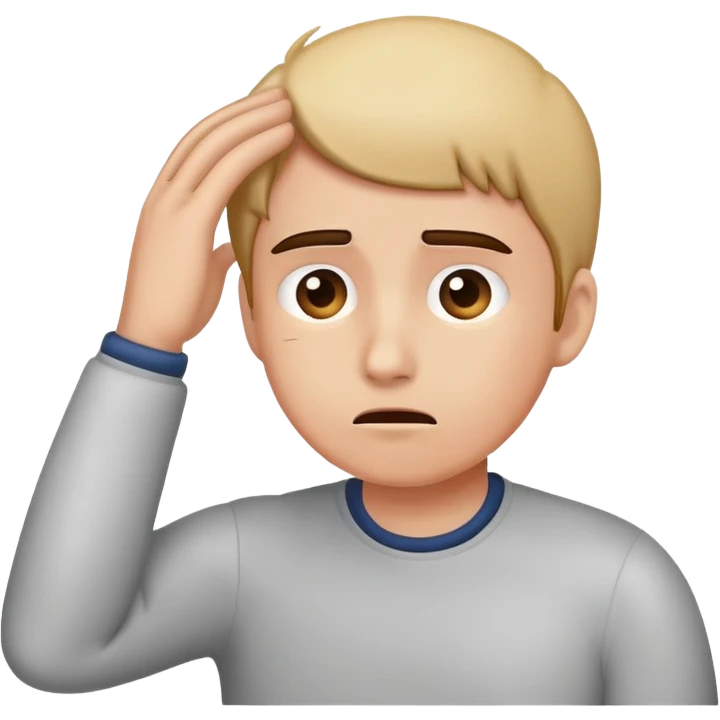 Confused head scratch emoji emoji