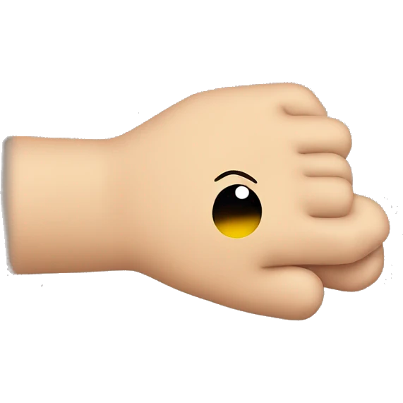 sad emoji with hand pointig to him emoji