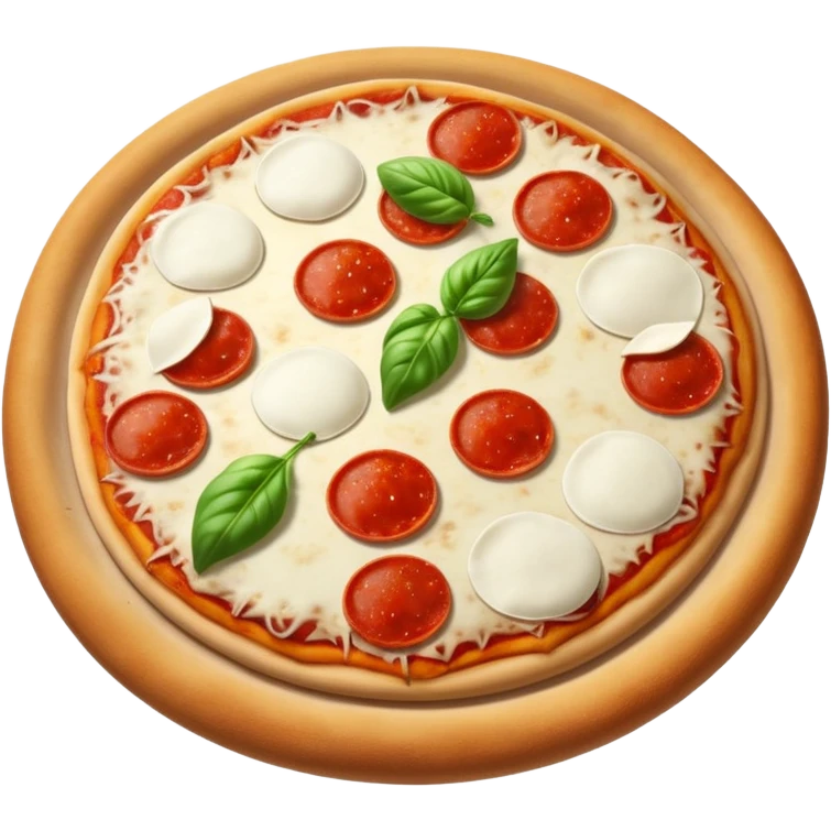 Una scritta Polvere di stelle fatta a pizza emoji