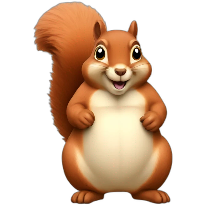 Fat squirrel emoji