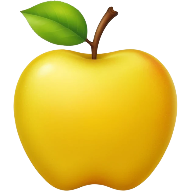 Yellow version of green apple emoji