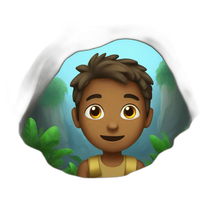 Kids in a cave emoji