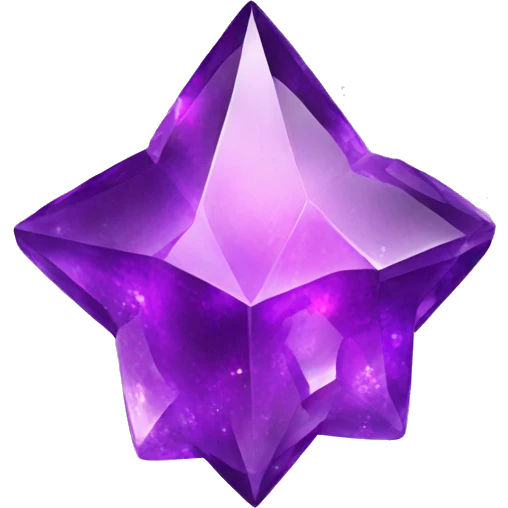 amethyst star gem emoji