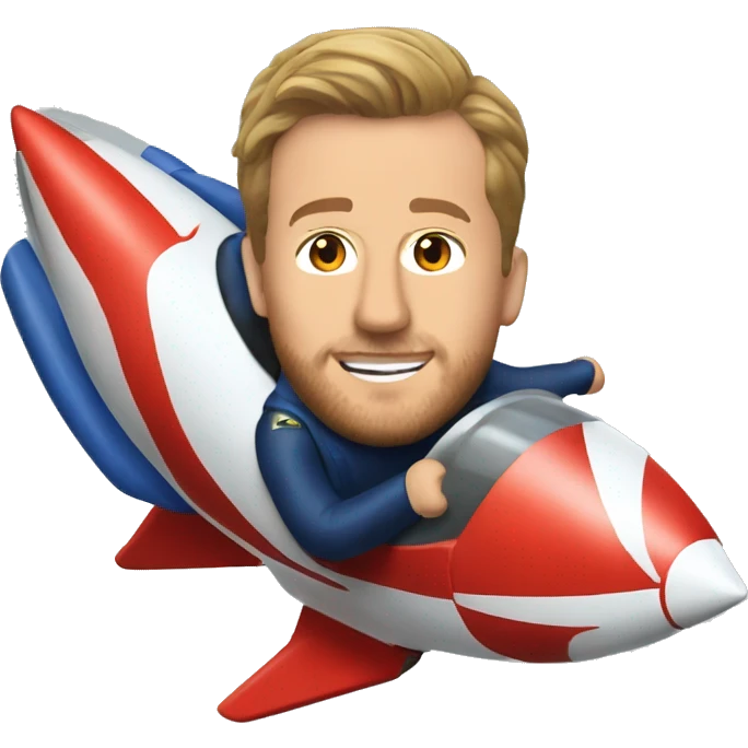 Harry kane riding rocket emoji