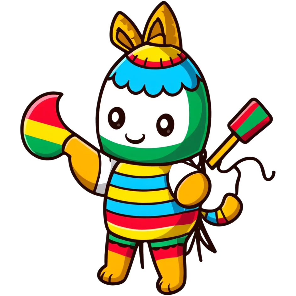 mexican pinata decoration emoji