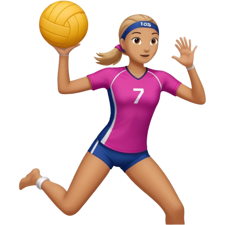 Girl playing volleyball  emoji