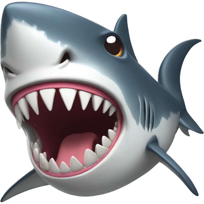 Mad shark emoji