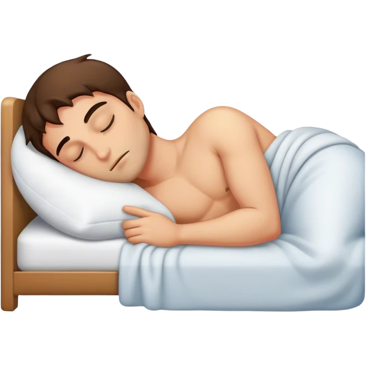 Sleeping hot guy emoji