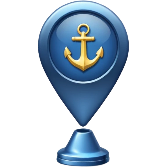 Navy location pin emoji