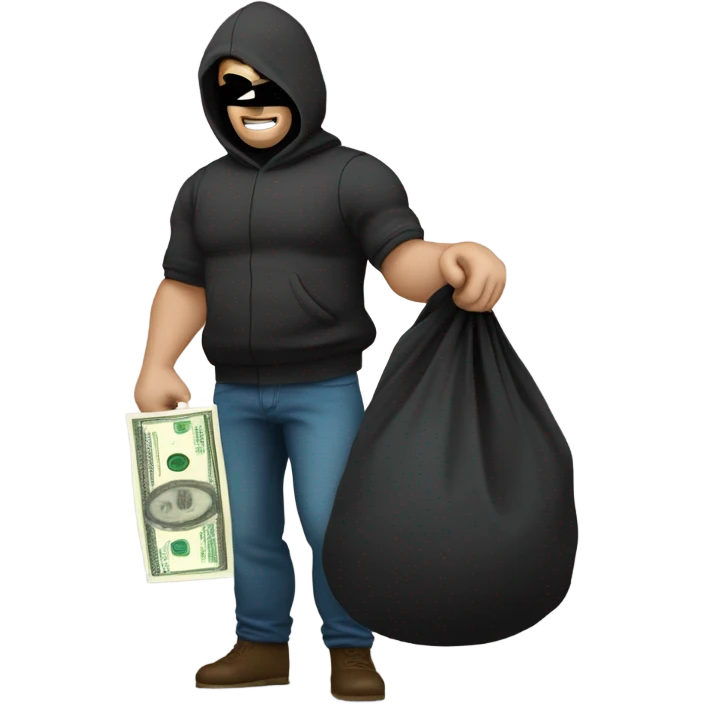 robber with a bag of money emoji