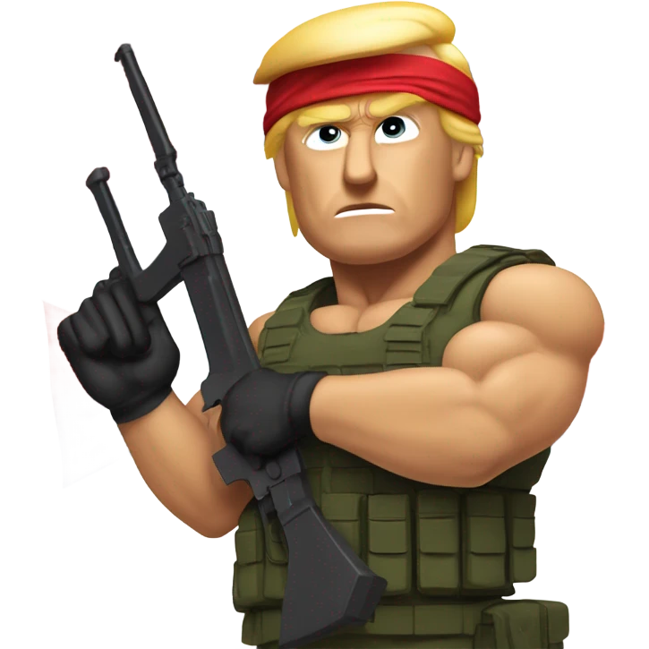 Donald trump rambo emoji