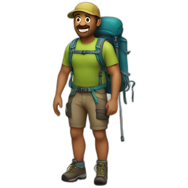 Hiker emoji