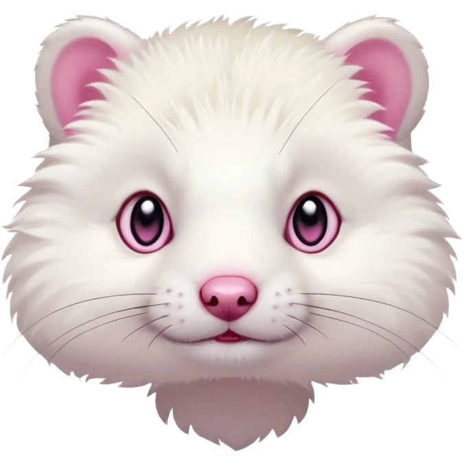 White ferret ...  emoji