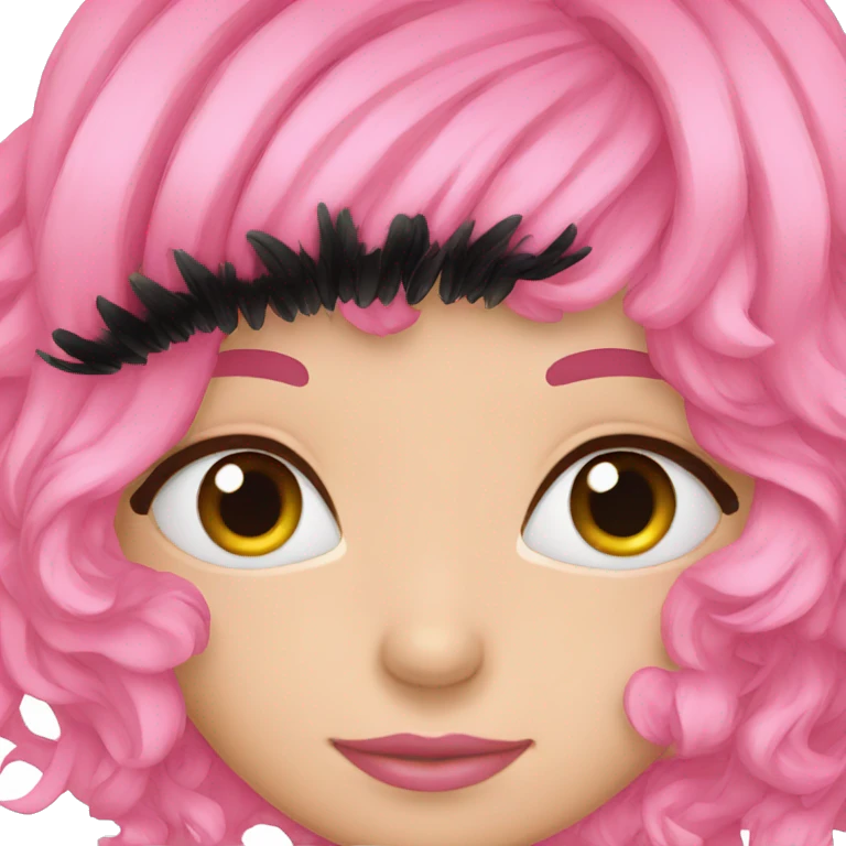 pink eyelashes  emoji
