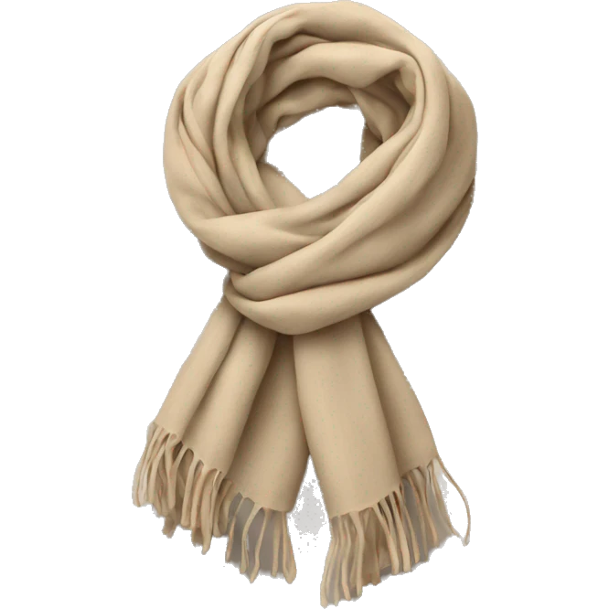 Scarf in beige emoji